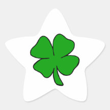 Shamrock Sticker En Étoile