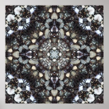 Shells Mandala van het zeewier Print