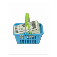 ShoppingBasketFullCash101311 Wenskaart