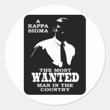 Sigma de Kappa - le plus voulu Autocollant Rond