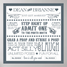 Signage de cabine de photo (40x40) affiche