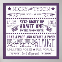 Signage de cabine de photo poster