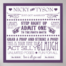 Signage de cabine de photo posters