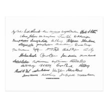 Signatures présidentielles (présidents des Etats-U Cartes Postales