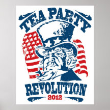 Signe 2012 d'affiche de révolution de thé