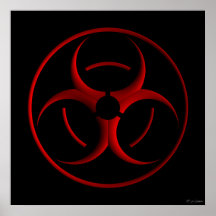 Signe de Biohazard Poster
