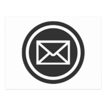 Signe de courrier cartes postales