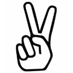 Signe de main de paix t-shirt