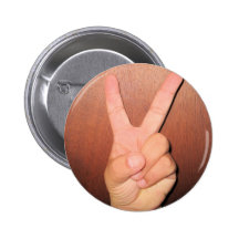 Signe de paix badge avec épingle