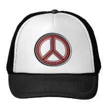 Signe de paix casquettes de camionneur