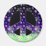 SIGNE DE PAIX DE BALLONS DE FOOTBALL AIMANT