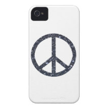 Signe de paix de scintillement coque Case-Mate iPhone 4