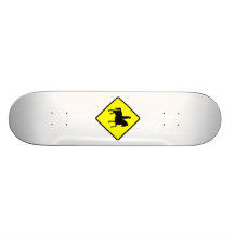 Signe de précaution de cheval plateau de skate