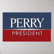 Signe de rassemblement de Rick Perry Poster