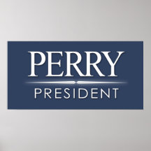 Signe de rassemblement de Rick Perry Posters