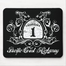 Signe de route de PCH Tapis De Souris