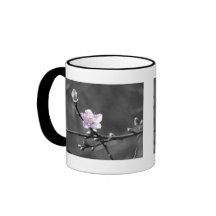 Signe des fleurs de cerisier roses mugs à café