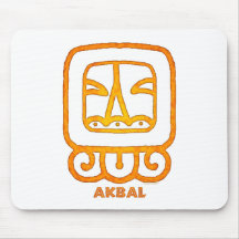 Signe maya de calendrier - AKBAL Tapis De Souris