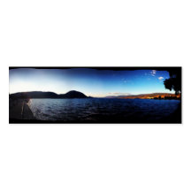 Signet de ciel bleu de lac cartes de visite professionnelles