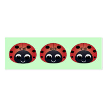 Signet de coccinelle modèles de cartes de visite