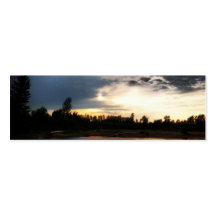 Signet de nuages d'arbres cartes de visite professionnelles