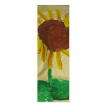 Signet de peinture d'art de tournesol carte de visite