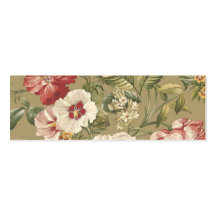 Signet floral vintage modèles de cartes de visite