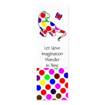 Signet mignon de dinosaure de point de polka cartes de visite professionnelles