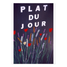 Signez en français pour la nourriture invitations