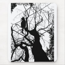 SILHOUETTE B&W D'ARBRE DE KITTY