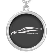 Silhouette de blanc de coupé de genèse pendentifs
