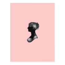 Silhouette de Cassandra Austen cartes postales
