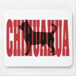 Silhouette de chiwawa tapis de souris