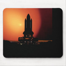 Silhouette de navette tapis de souris