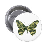 Silhouette de papillon de camouflage badges