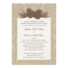 Silhouette de Pinecone Invitation