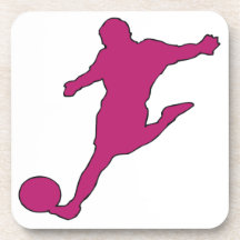 Silhouette du football sous-bock