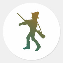 Silhouette Jäger hunter Sticker