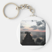 Silhouette sur le bruit porte-clé