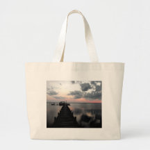 Silhouette sur le bruit sac