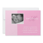 Simple Block Birth Announcement (Pink)