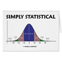 Simplement statistique (attitude de courbe de Bell Cartes De Vœux