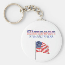 Simpson pour le drapeau américain patriotique du c porte-clef
