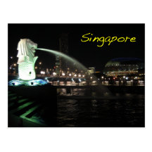 Singapour Merlion Carte Postale