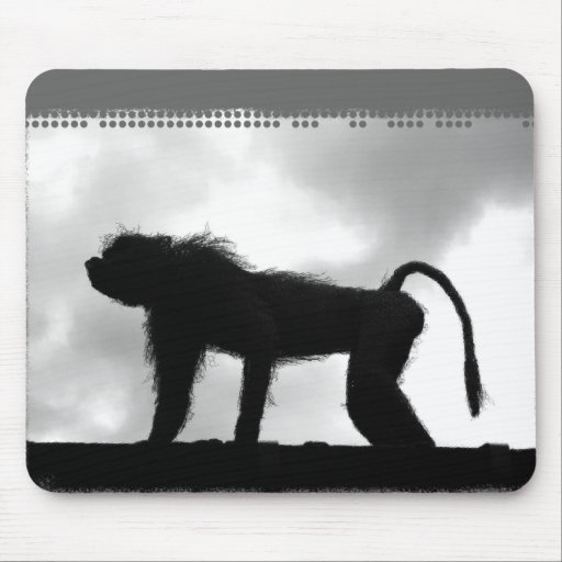 Singe dans le mousepad de tour de Londres Tapis De Souris