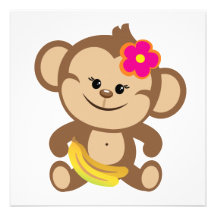 Singe de fille avec la banane bristol