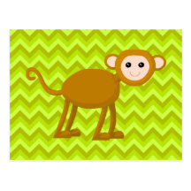 Singe de jungle cartes postales