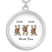 Singe vivant d'amour pendentif