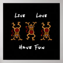 Singe vivant d'amour affiche