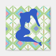 Sirène bleue magnets